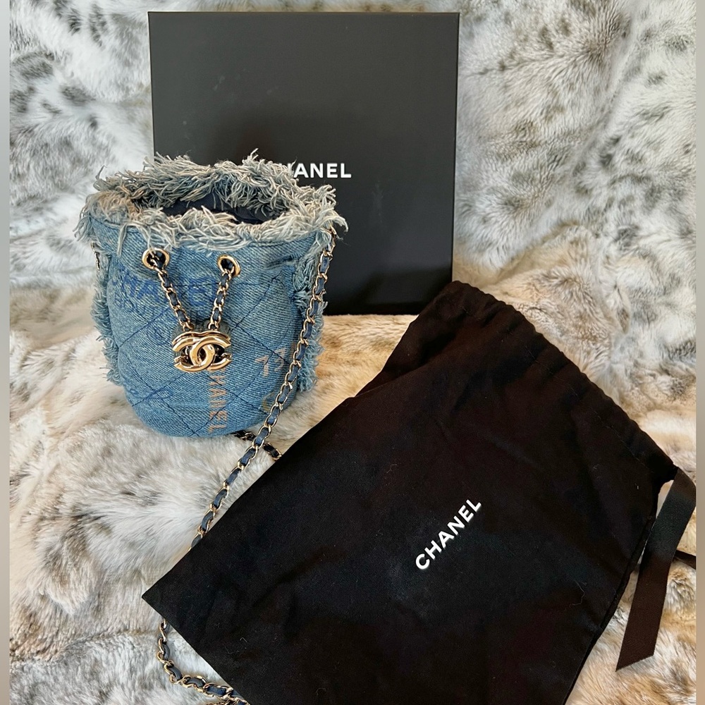 Chanel Mini Denim Mood Bucket Bag